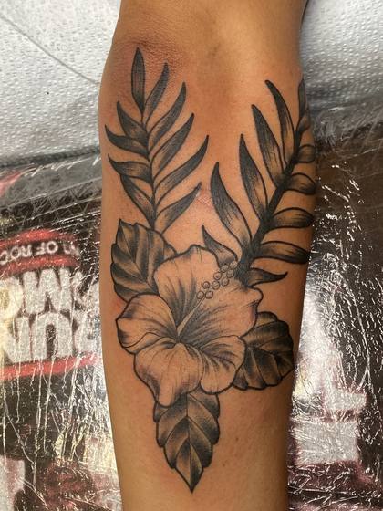 Black & Gray tattoo work by Chris Tate