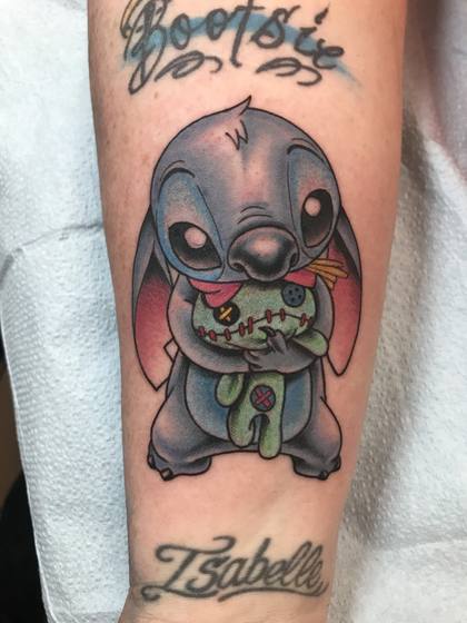 Color tattoo work by Chris Tate